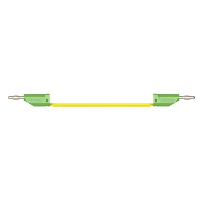Schutzinger Test lead, 16A, 30 V ac, 60 V dc, Green/Yellow, 100cm Lead Length