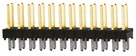 Samtec TSW Series Straight Through Hole Pin Header, 24 Contact(s), 2.54 mm Pitch, 2 Row, Unshrouded