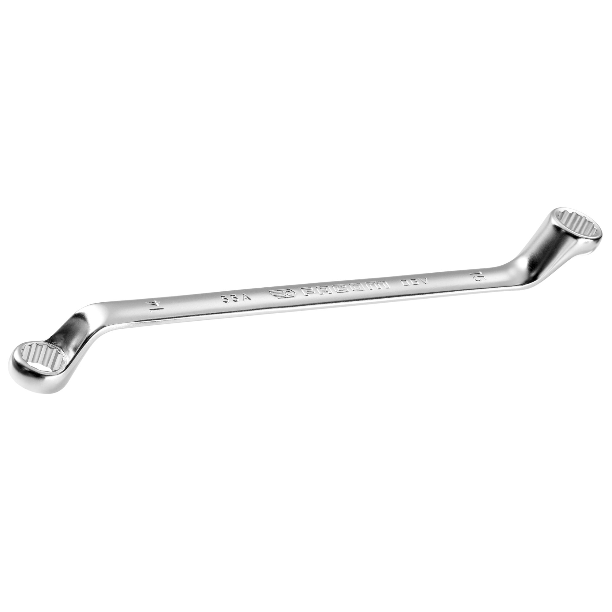 Facom 55A Series Offset Ring Spanner, 12mm, Metric, Double Ended, 218 mm Overall