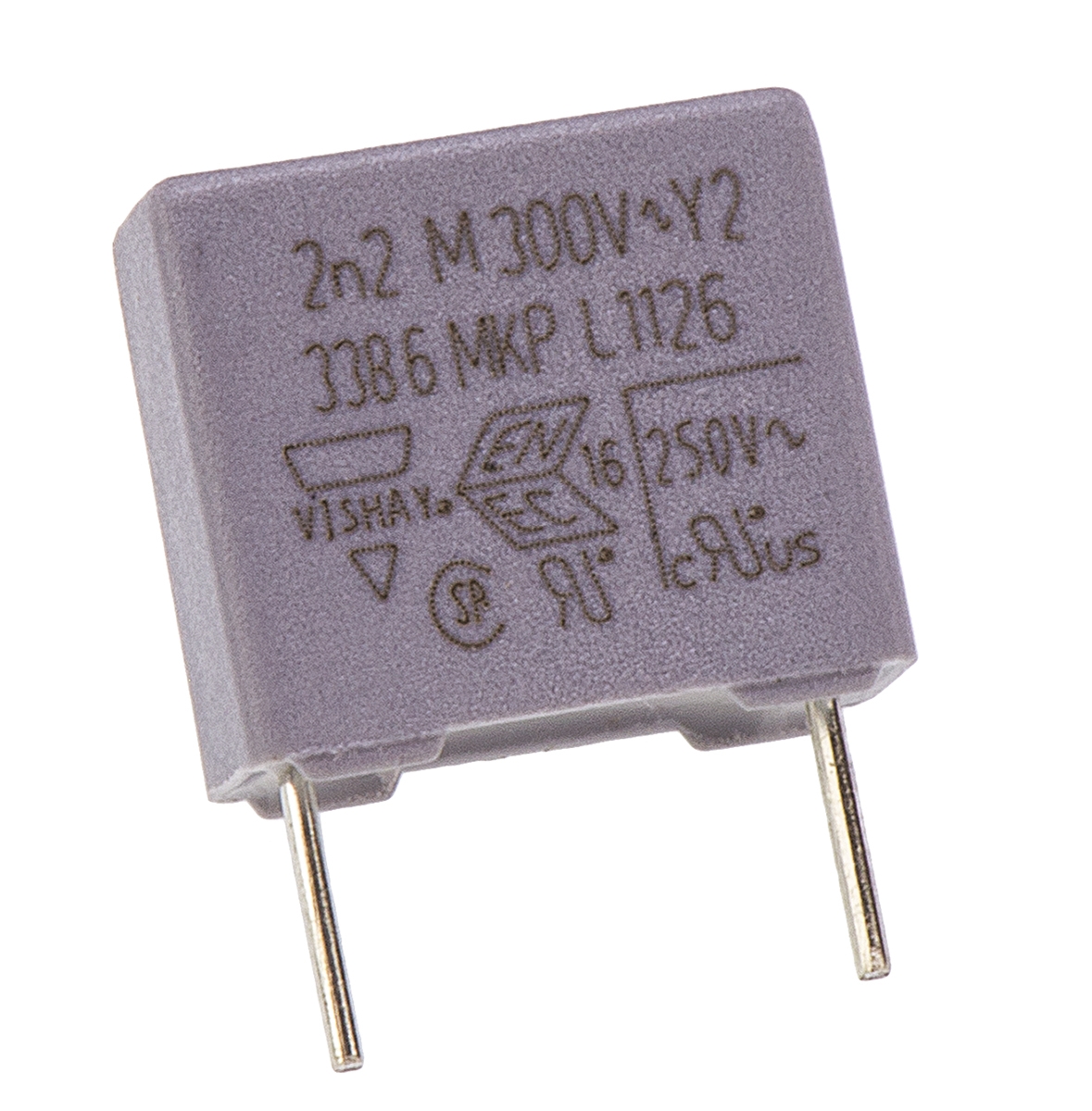 Vishay MKP 338 Polypropylene Film Capacitor, 300V ac, ±20%, 2.2nF, Through Hole