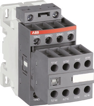ABB NF Contactor Relay, 4-Pole, 6 A, 1500 kW 60 V, 4 NO, 690V