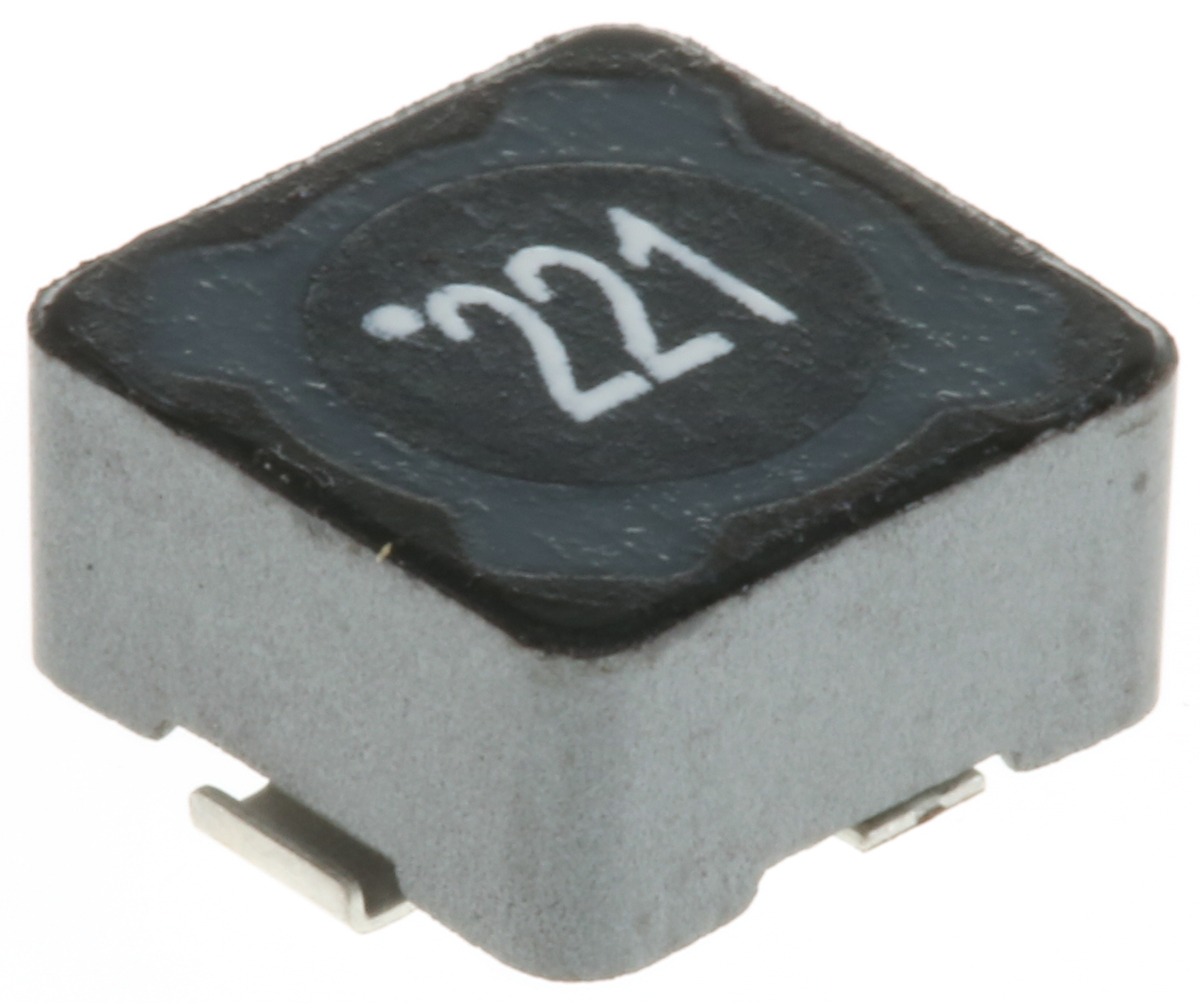 Wurth Elektronik, WE-PD Yes Wirewound Surface Mount Inductor with a Ferrite Core, 220 μH Wirewound ±20 % 440 mA Idc