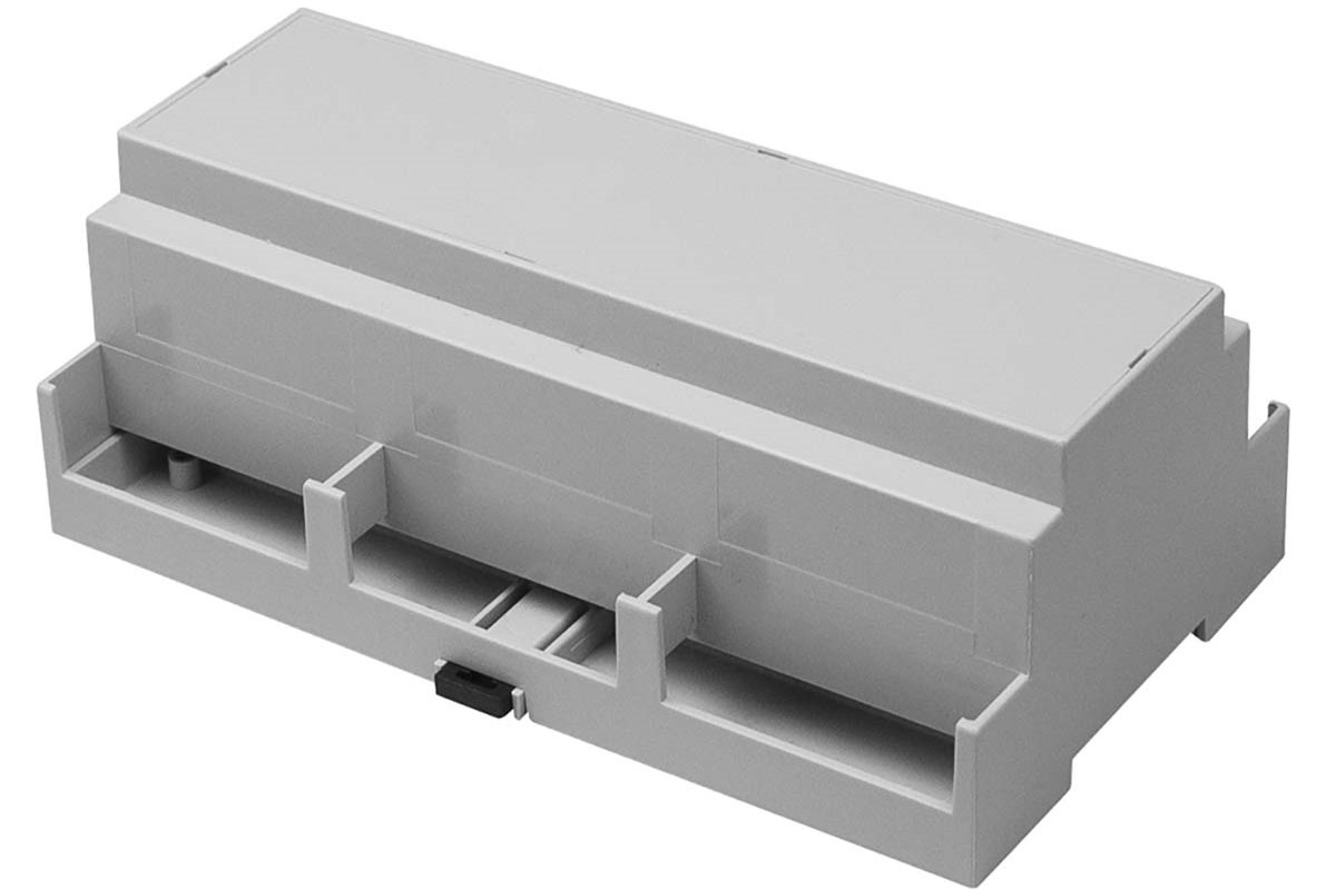 RS PRO Extended Walls Sides, Open Top Enclosure Type, 159.2 x 90 x 58mm, Polycarbonate DIN Rail Enclosure Kit
