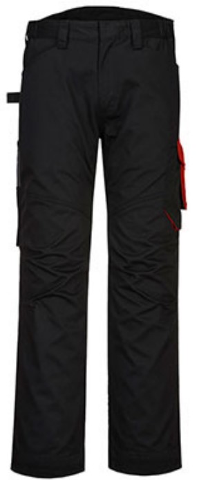 Portwest PW240 Unisex's Black, Grey 35% Cotton, 65% Polyester, Size 40 31in L