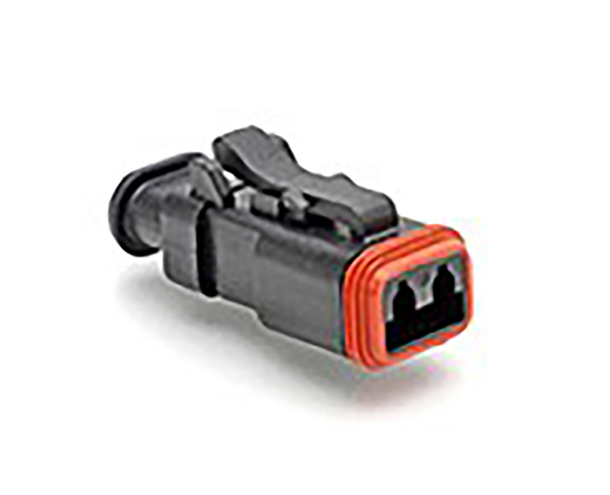 Amphenol Industrial, AT Automotive Connector Plug Black Cable Mount 2 Way, Crimp Termination AT06-2S-SR01BLK