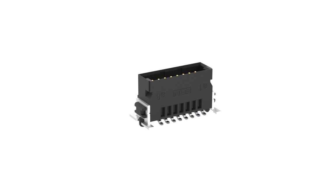 ERNI SMC Series Vertical Surface PCB Header, 16 Contact(s), 1.27 mm Pitch, 2 Row, Shrouded