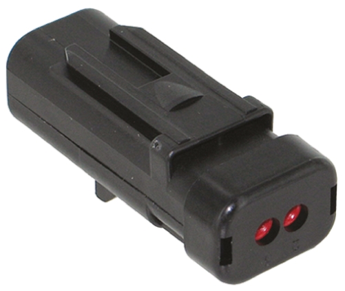 TE Connectivity, AMPSEAL 16 Automotive Connector Socket Black Cable Mount 2 Way, Crimp Termination 776428-3
