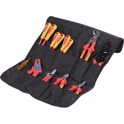 SAM 14 Piece Electrician Tool Tool Kit with Pouch, Yes