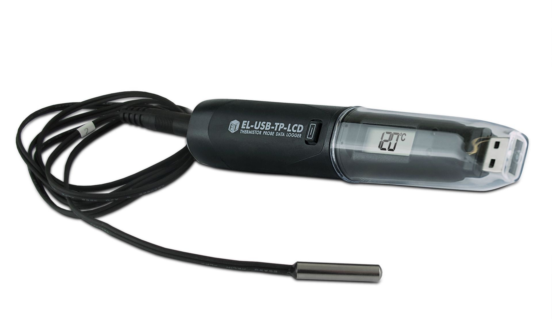 Lascar EL-USB-TP-LCD Temperature Data Logger, USB, 1 Input Channel(s)