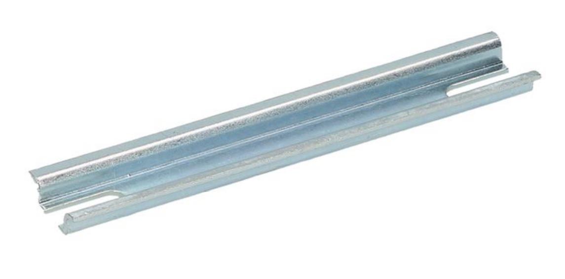 RS PRO Steel Unperforated DIN Rail, Top Hat Compatible, 98mm x 15mm