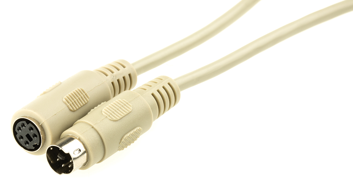 Roline Male PS/2 to Female PS/2,  Cable 10m