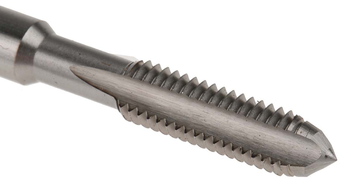 RS PRO Threading Tap HSS 1-Piece 1mm Pitch Metric Standard Hand Tap M6 Thread