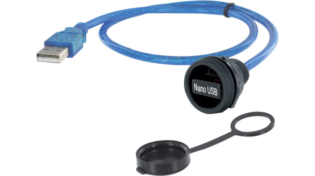 Encitech Connectors USB 2.0, Male USB A to , 1m