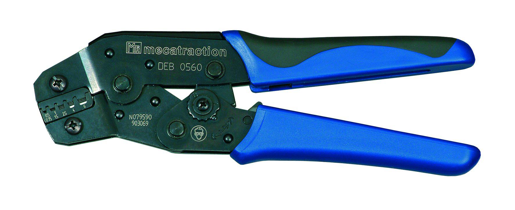 MECATRACTION Hand Operated Mechanical Crimping Tools Hand Crimp Tool for Wire Ferrules