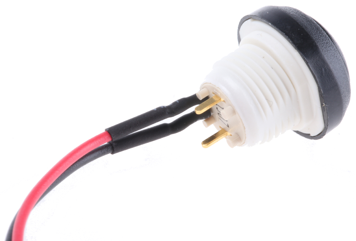 ITW Switches 48 Series Illuminated Push Button Switch, Latching, Panel Mount, 13.6mm Cutout, SPST, Blue LED, 48V dc,