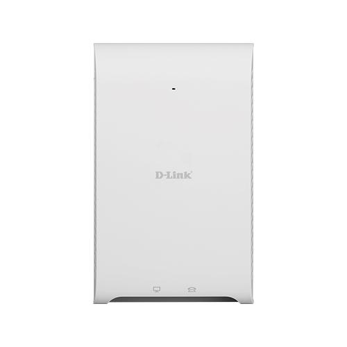 D-Link Wireless AC1200 Wave 2 In-Wall PoE Access Point 2 Port Wireless Access Point, 802.11ac, 10/100/1000Mbit/s