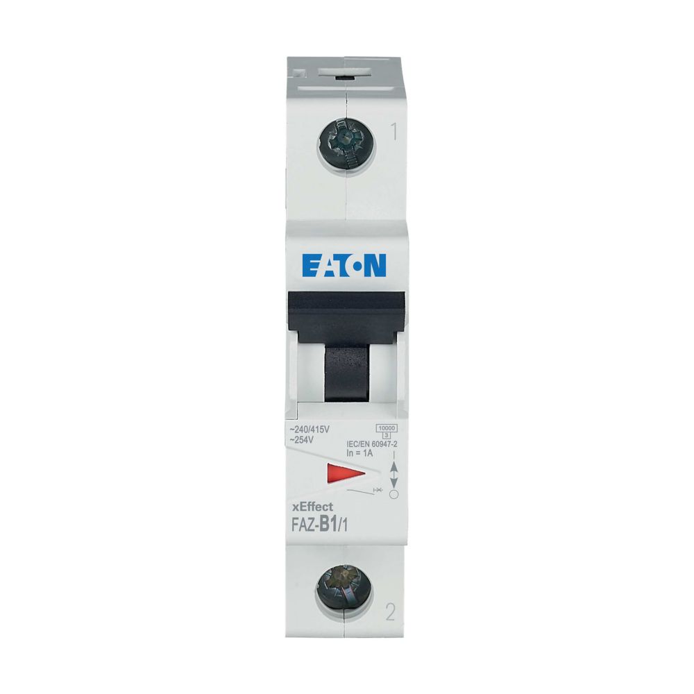 Eaton xEffect FAZ MCB, 1P, 1A Curve B, 230V AC, 48V DC, 10 kA Breaking Capacity