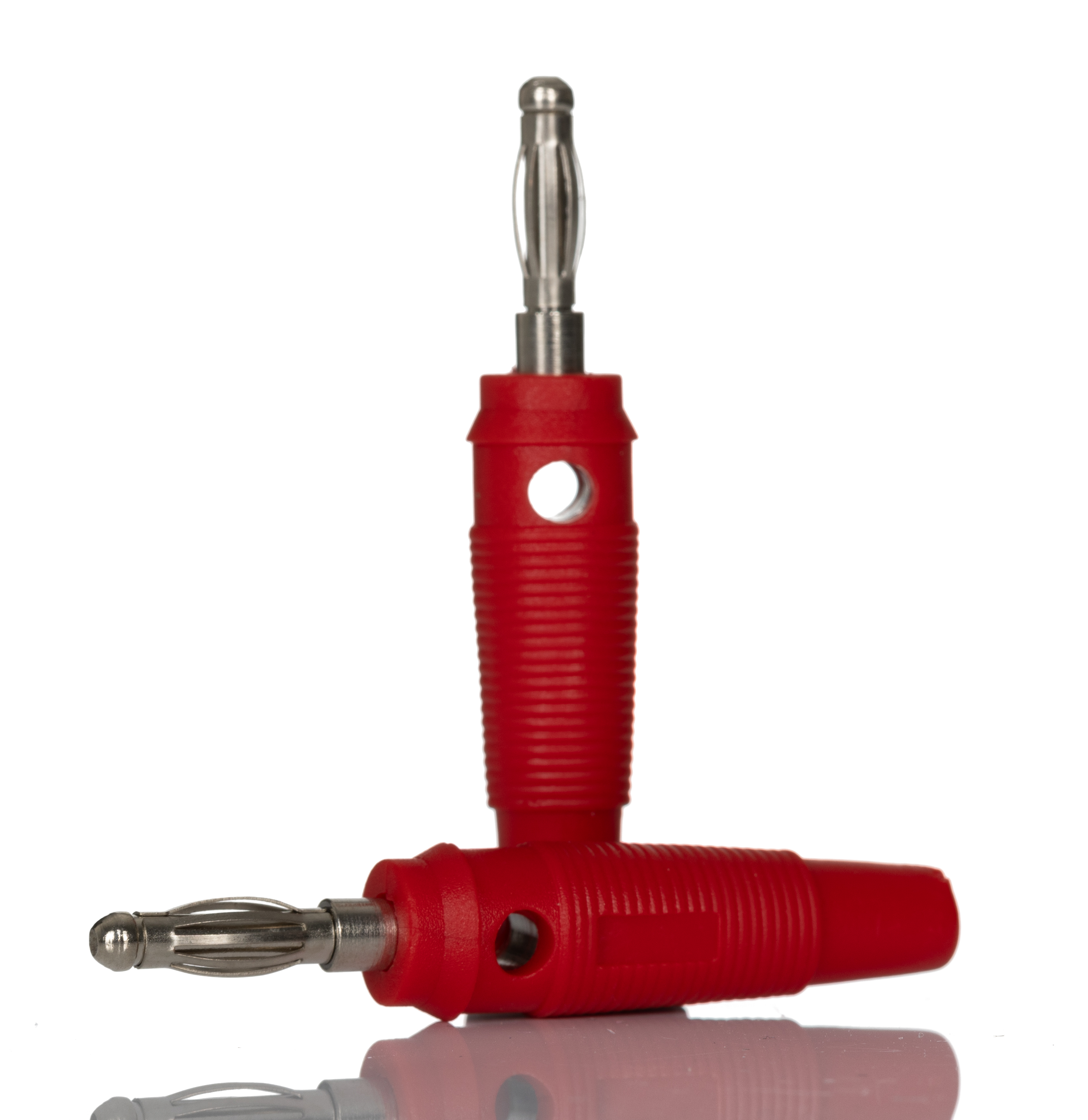 RS PRO Red Male Banana Plug, 4 mm Connector, Screw Termination, 24A, 30V, Nickel Plating