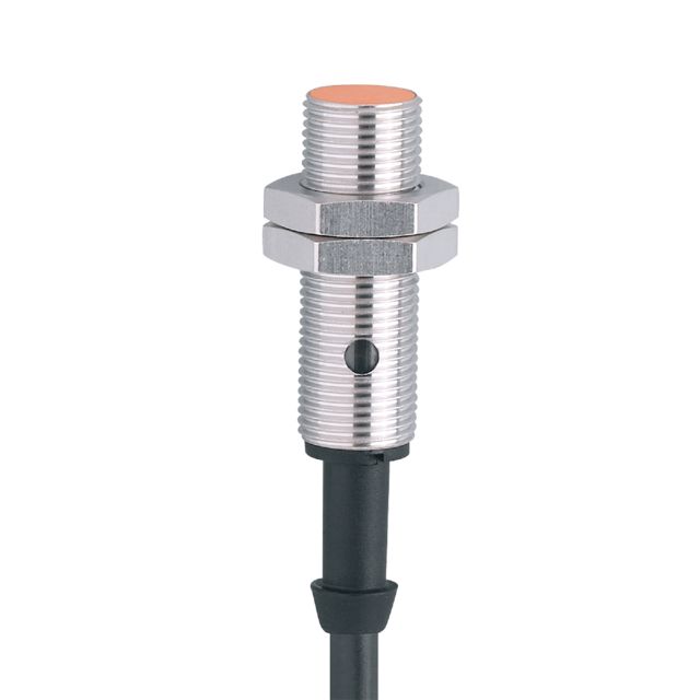 ifm electronic Inductive Threaded Barrel Proximity Sensor, M12, 2 mm Detection, PNP NC, 10 → 36 V dc