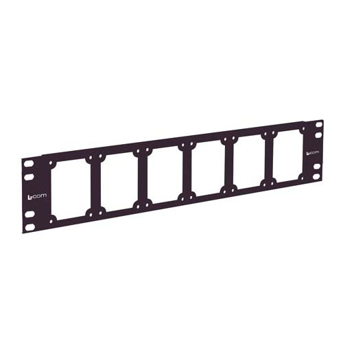 L-Com Black Steel Rack Panel, 2U, 482.6 x 44.5mm