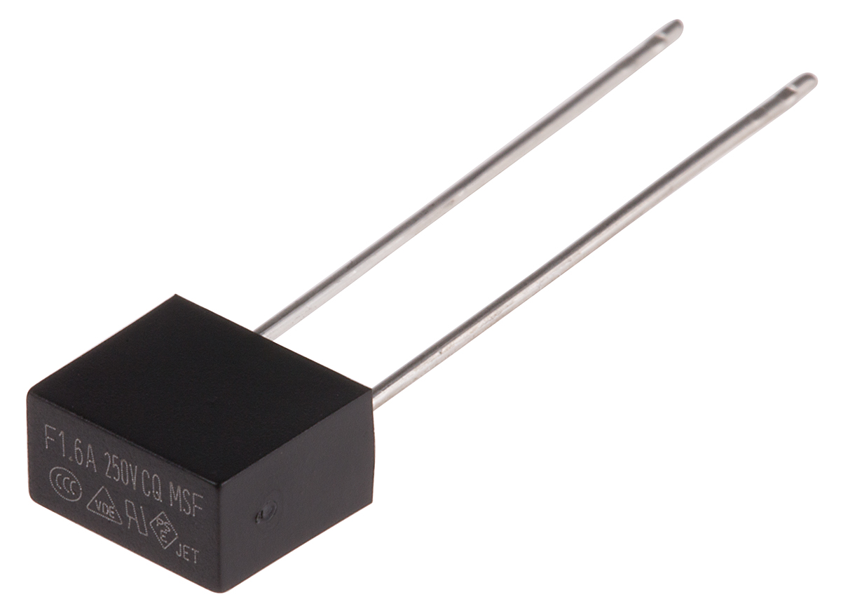 RS PRO PC Board Non Resettable Fuse, Radial 1.6A, 250V