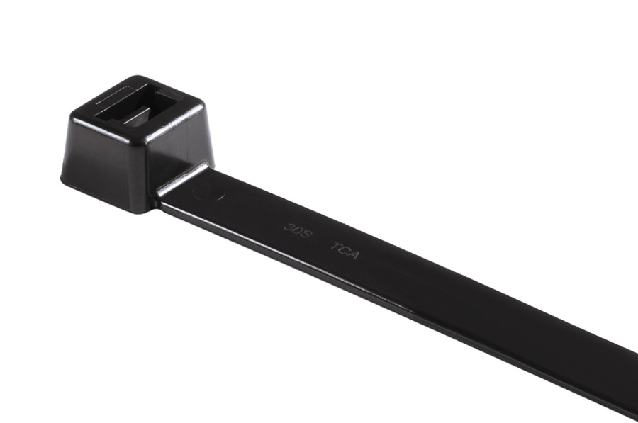 HellermannTyton Cable Ties, 270mm x 4.6 mm, Black Polyamide 6.6 (PA66), Pk-500