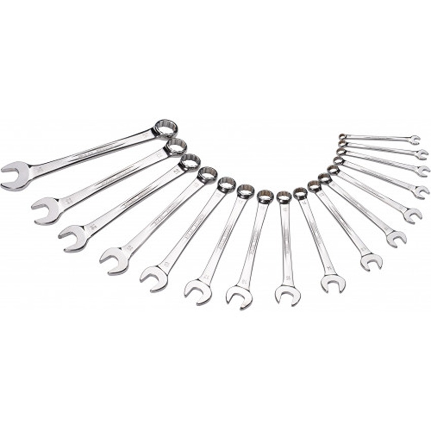 SAM 50A Series 16-Piece Combination Spanner Set, 7 → 24 mm, Chrome Vandium Steel