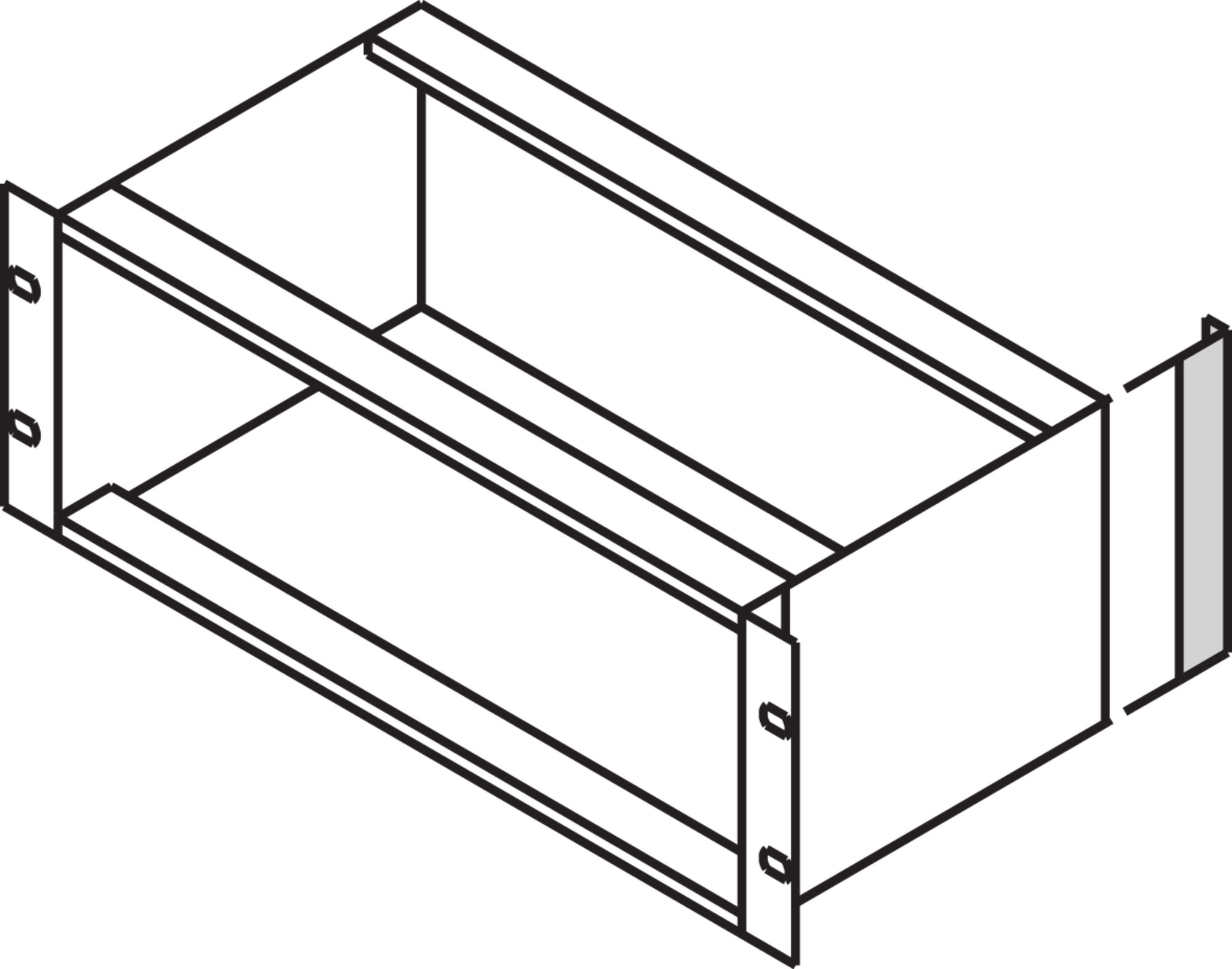 nVent SCHROFF EuropacPRO Series Rear Support for Use with Gasket