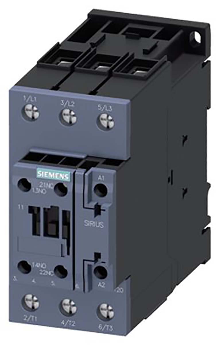 Siemens SIRIUS 3 Pole Reversing Reversing Contactor - 65 A, 230 V ac Coil, 1NO + 1NC, 30 kW