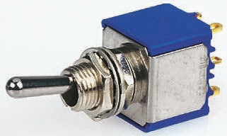 Apem 3PDT Toggle Switches, Standard Lever Panel Mount Switches, On-On