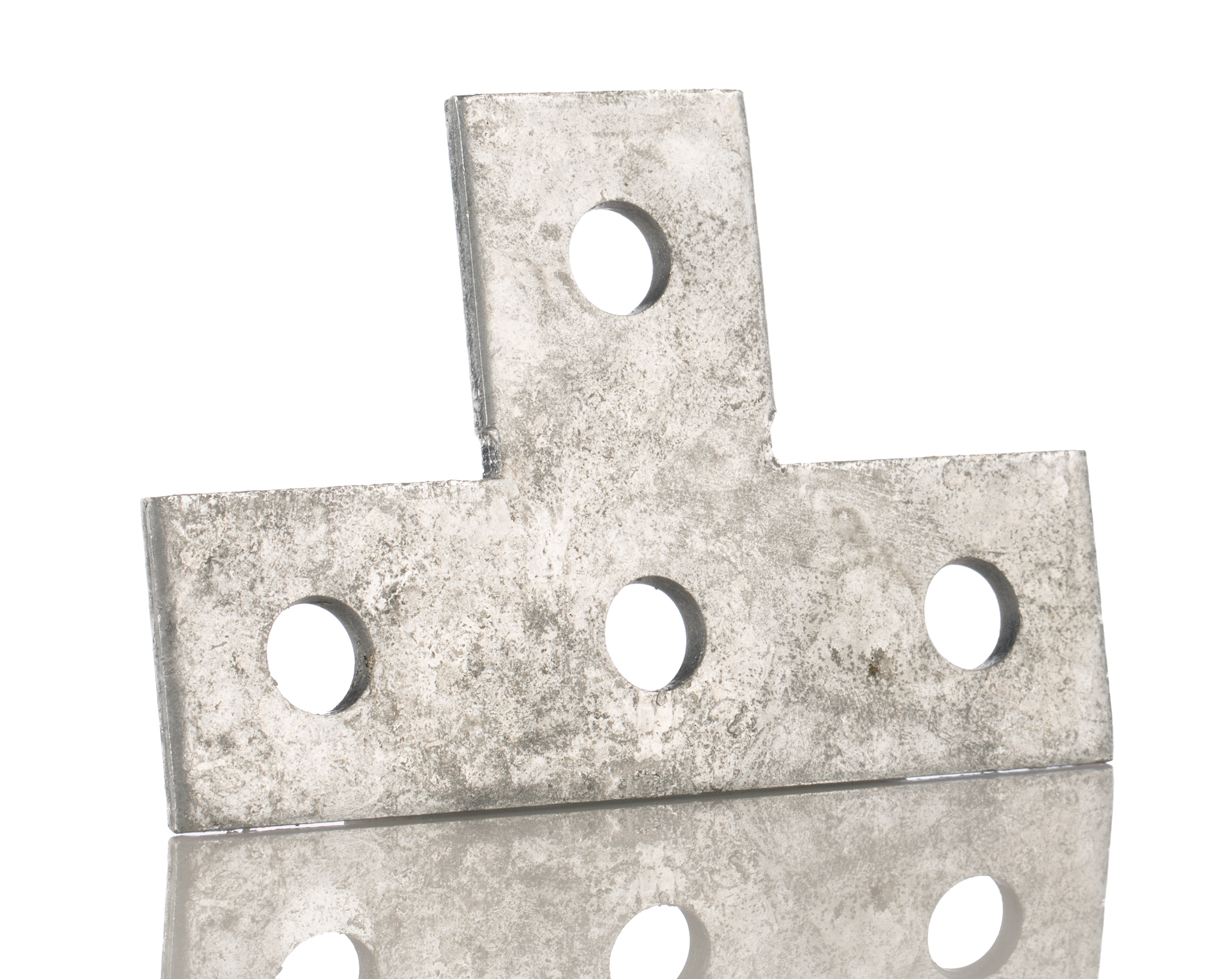 Steel T Shape Bracket 4 Hole, 14.3mm Holes, 136.5 x 88.9mm