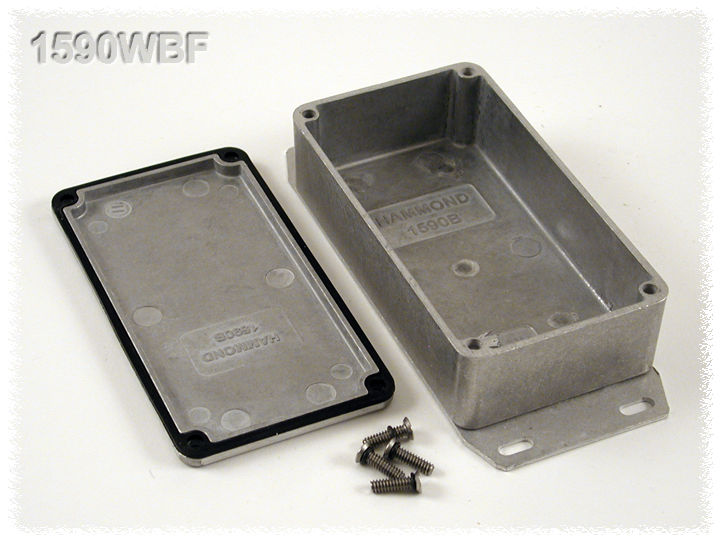 Hammond 1590 Series Die Cast Aluminium Enclosure, IP65, Flanged, 33 x 61 x 113mm