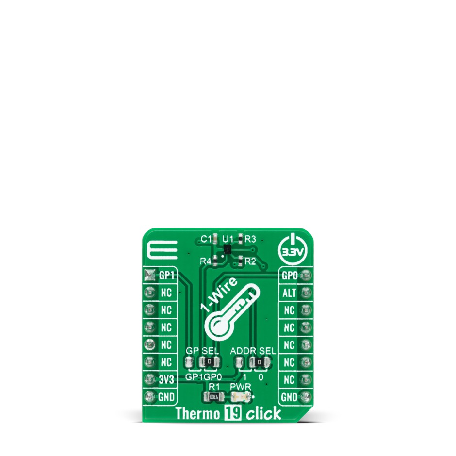 MikroElektronika Thermo 19 Click Development Kit for MAX31825 MAX31825