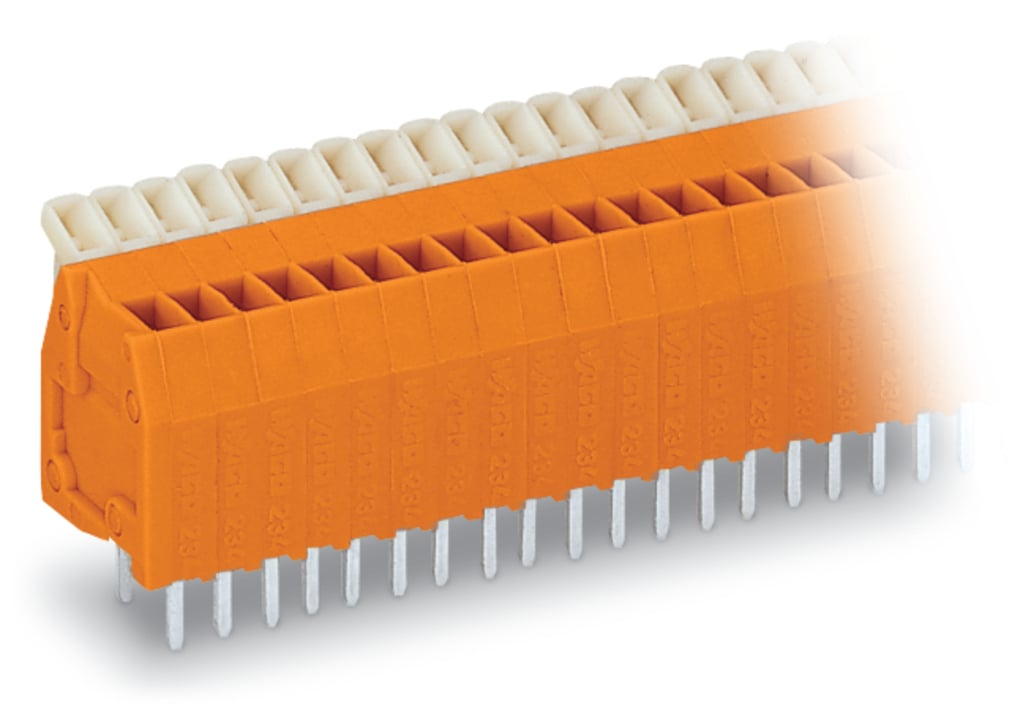 WAGO 234 Series PCB Terminal Block, 6-Contact, 2.54mm Pitch, Through Hole Mount, 1-Row, Push Button Termination