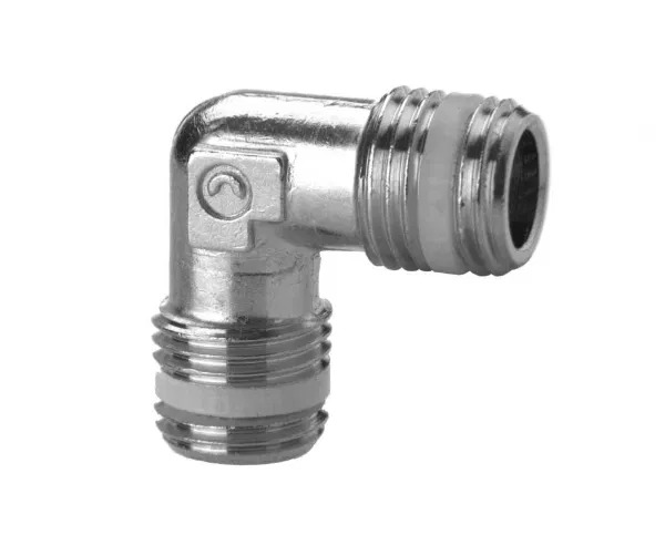 Camozzi S2000 Series Elbow Fitting, R 1/8 Male to Male BSPT, Threaded Connection Style, S2010 1/8