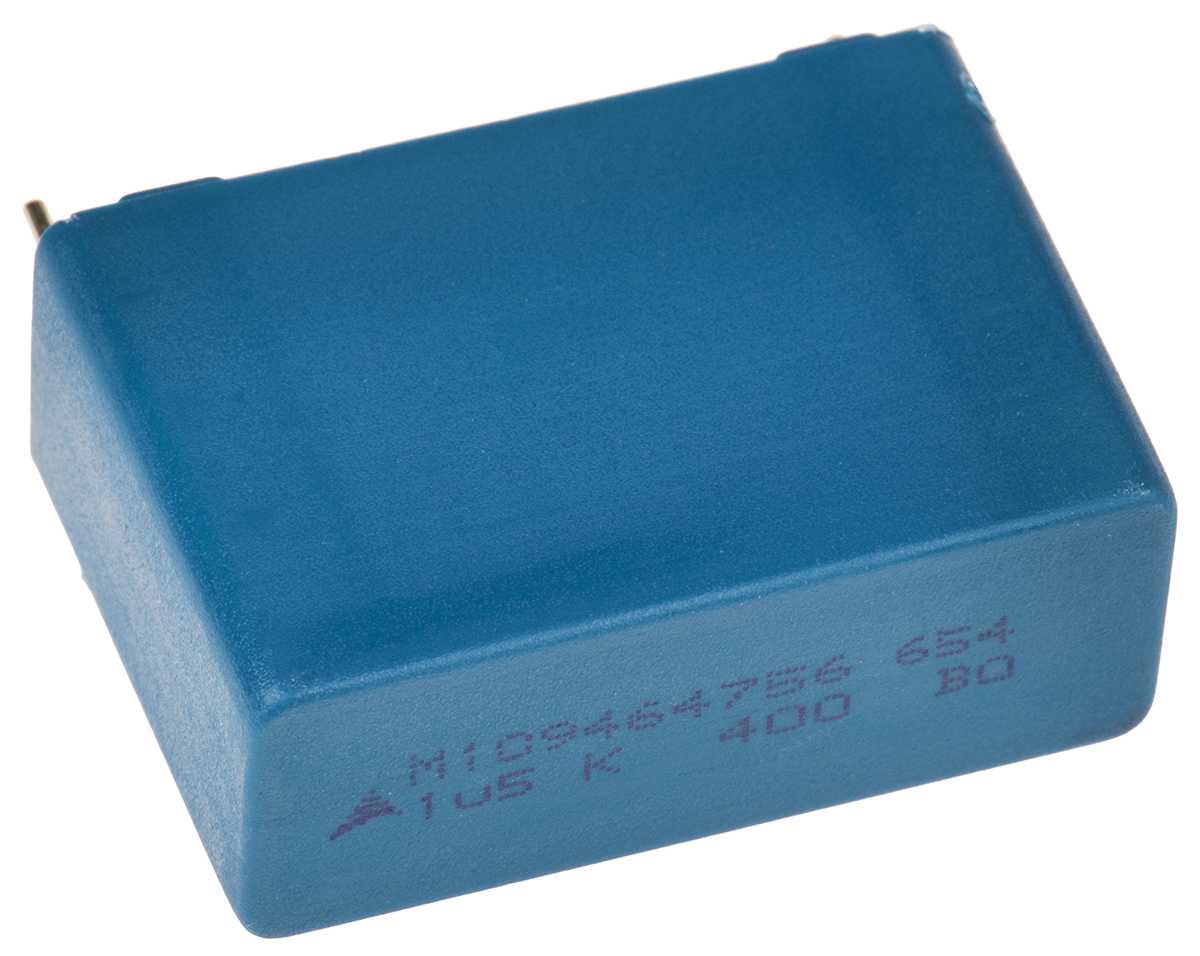 EPCOS B32654 Polypropylene Film Capacitor, 200 V ac, 400 V dc, ±10%, 1.5μF, Through Hole