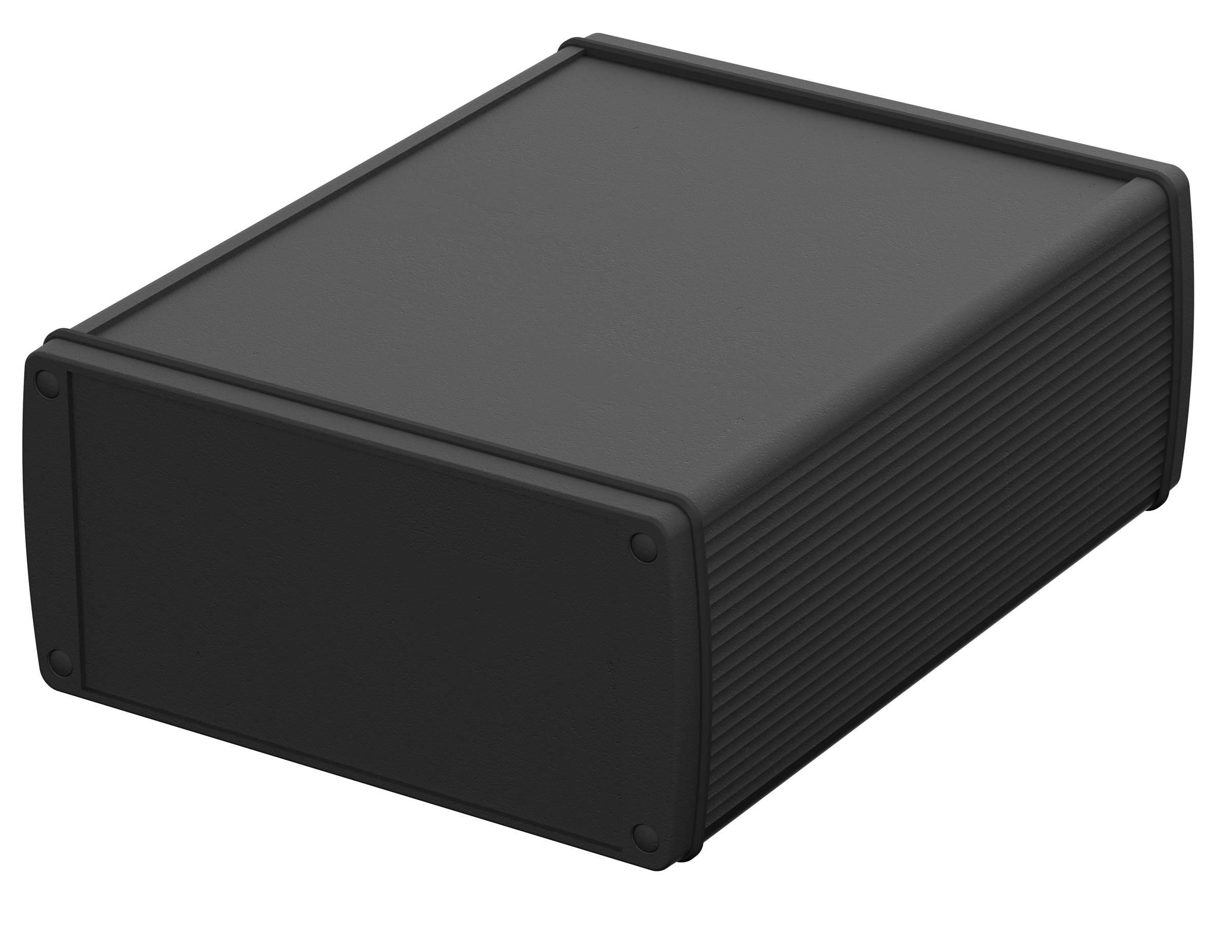 Bopla Alubos (Set) Series Black Aluminium General Purpose Enclosure, IP65, Black Lid, 169 x 82 x 200mm