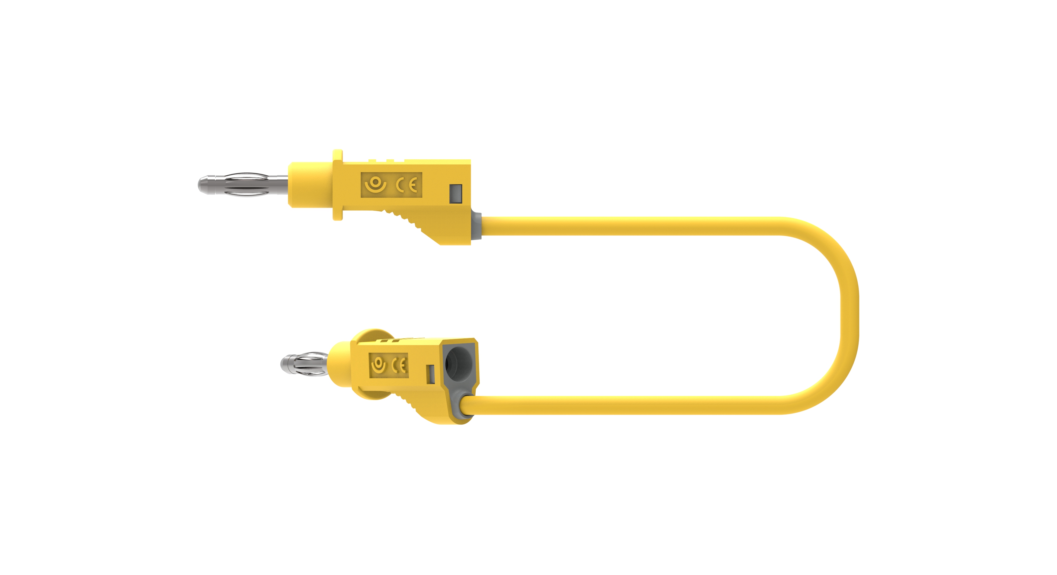 Electro PJP Test lead, 36A, 30 → 60V, Yellow, 2m Lead Length