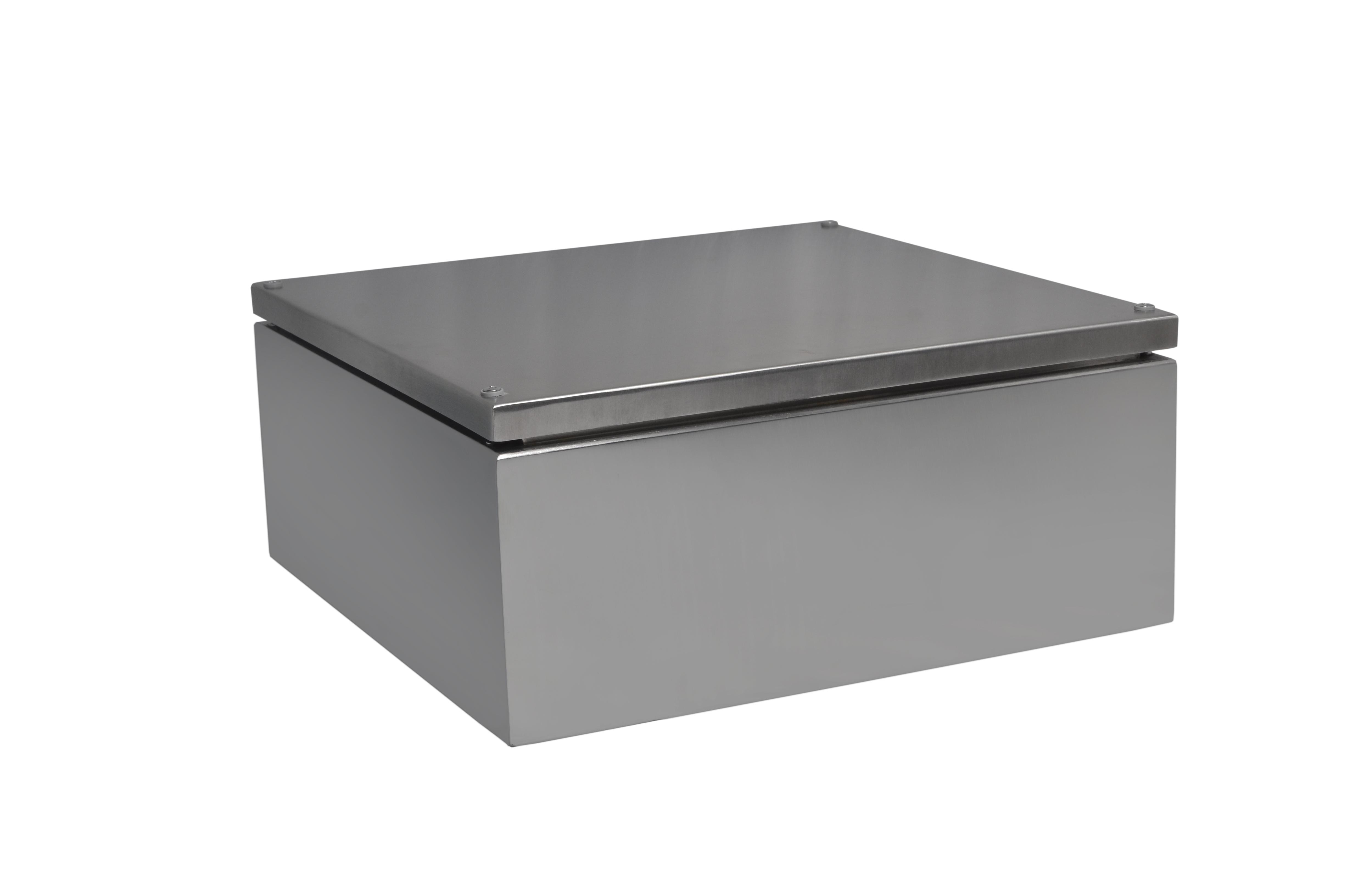 RS PRO 304 Stainless Steel Enclosure, IP66, 380 mm x 380 mm x 161mm