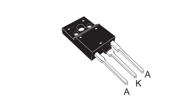 STMicroelectronics STTH30M06SPF Bipolar Transistor, 30 A, 600 V TO-3PF
