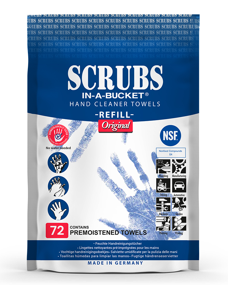 SCRUBS® SCRUBS REFILL Cleaning Wipes, Bag of 72