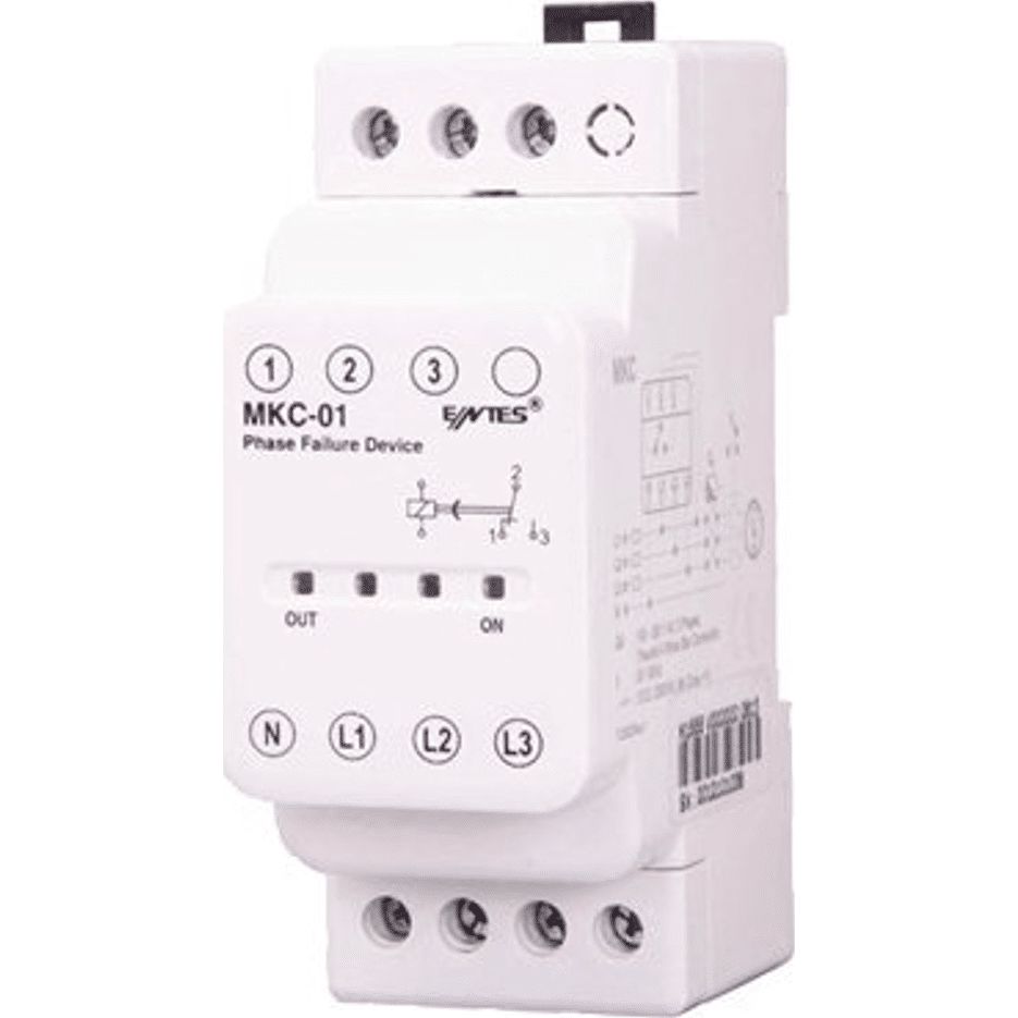 ENTES Phase Monitoring Relay, 3 Phase, SPDT, DIN Rail