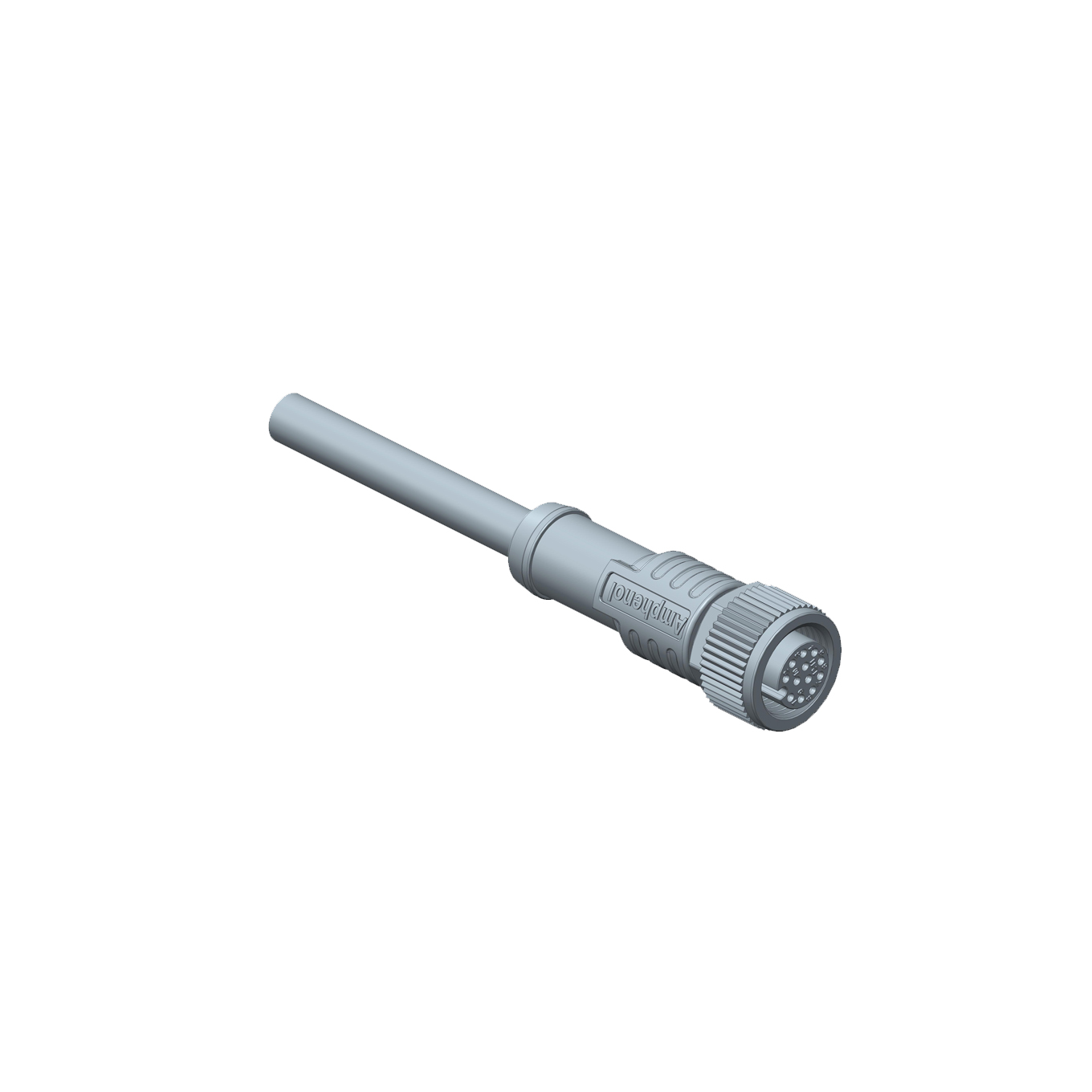 Amphenol Industrial Female 17 way M12 to Free End Sensor Actuator Cable, 1 m