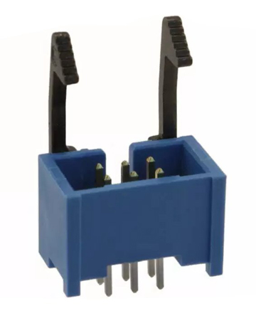 TE Connectivity AMP-LATCH Series Straight Through Hole PCB Header, 6 Contact(s), 2.54 mm Pitch, 2 Row, Shrouded