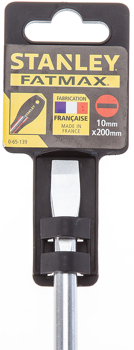 Stanley Slotted  Screwdriver, 10 mm Tip, 200 mm Blade