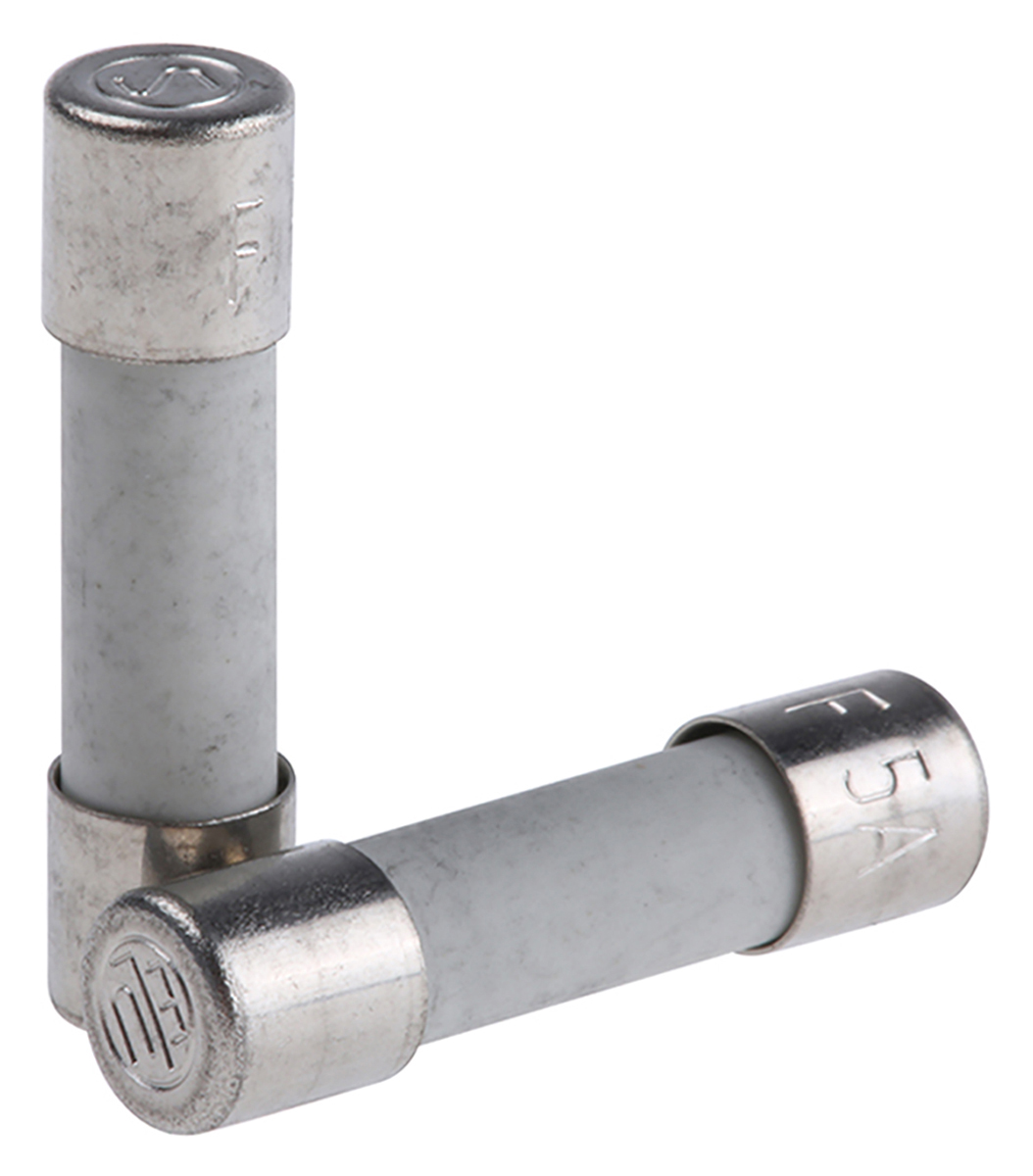 SIBA 5A F Ceramic Cartridge Fuse, 5 x 20mm