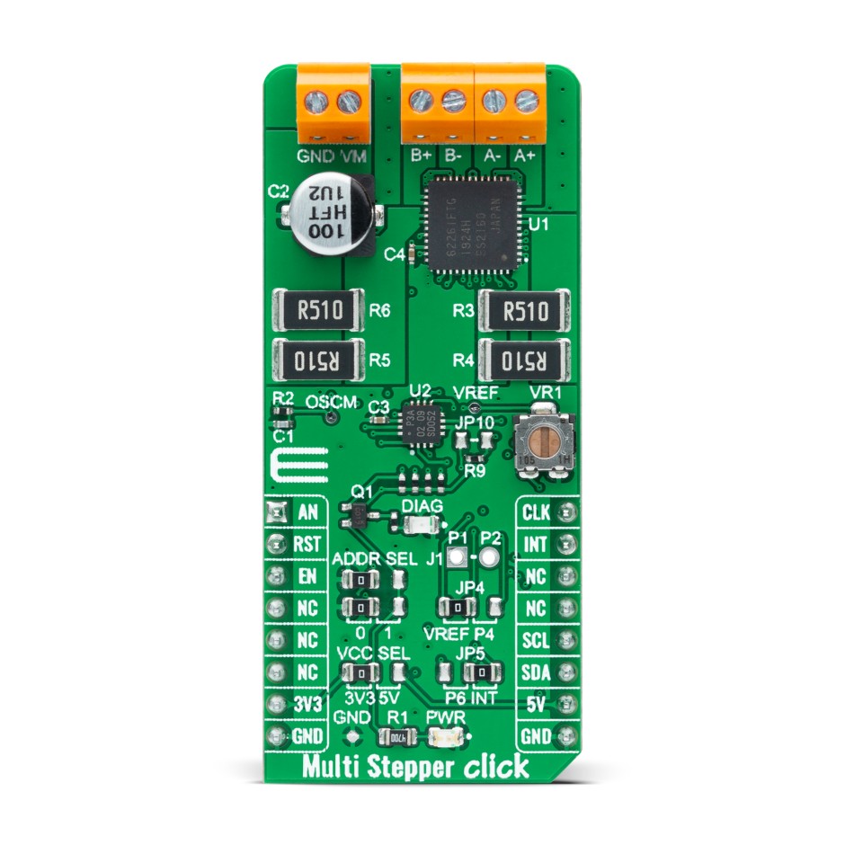 MikroElektronika Multi Stepper Click - TB62261 Stepper Motor Driver for TB62261FTG for Stepper Motor