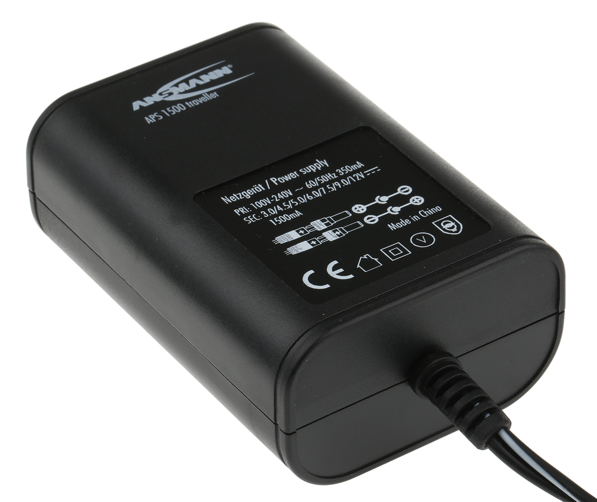Ansmann 18W Plug-In AC/DC Adapter 3V dc Output, 1.5A Output