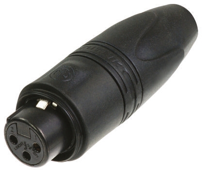 Neutrik Cable Mount XLR Connector, Female, 50 V, 3 Way, Gold Alloy over Nickel Plating