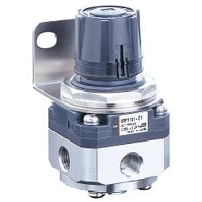 SMC Rc 1/8 Pneumatic Regulator - 0.005MPa to 0.2MPa, 1MPa max. input, SRP1101-F01